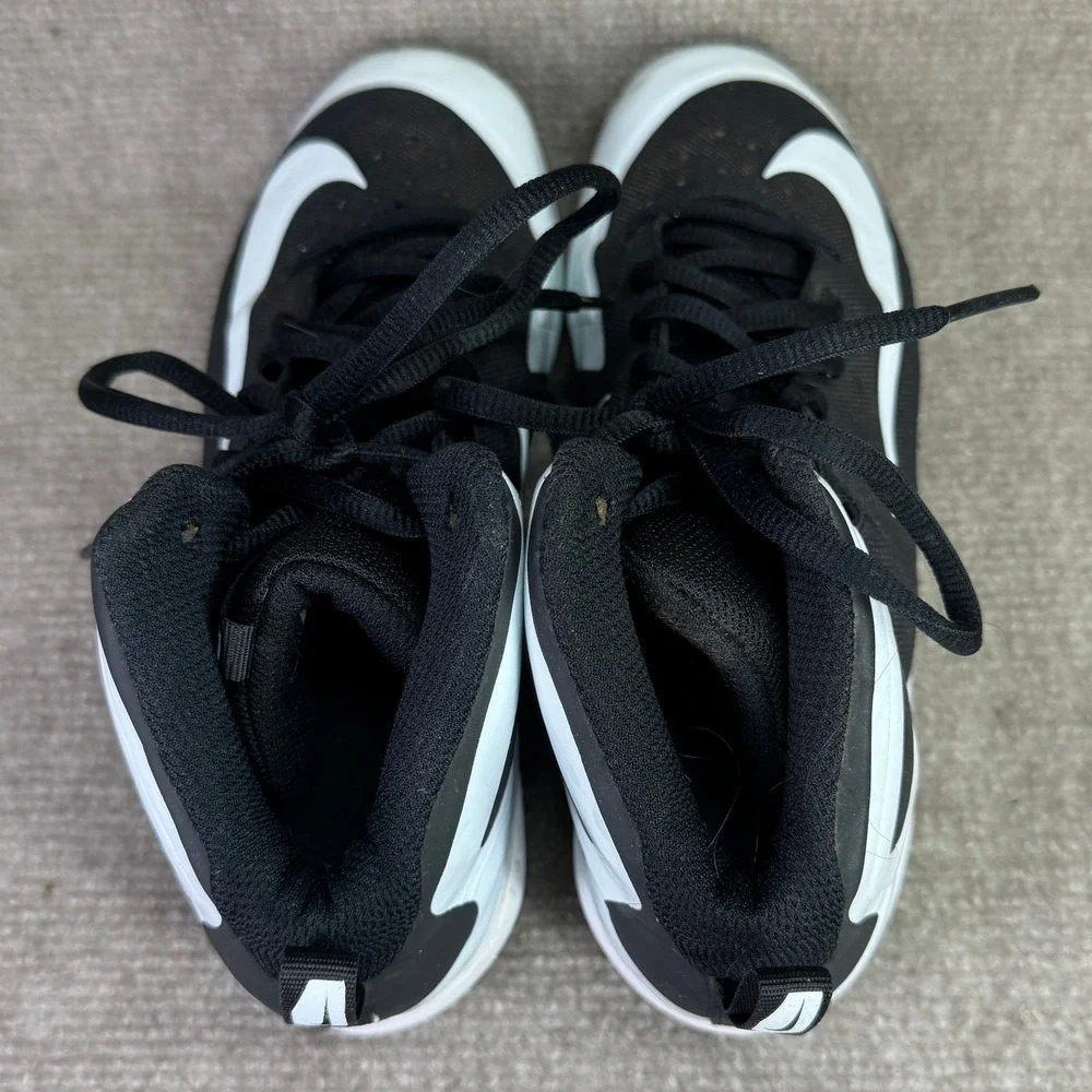 Nike Huarache 2K Filth Keystone Kids 5.5Y Black White Baseball Cleats 923434-011